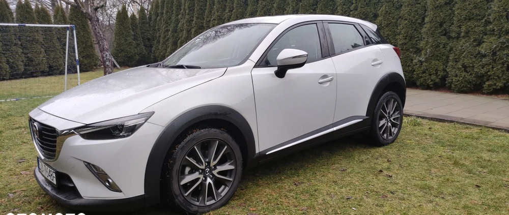 Mazda CX-3 cena 65900 przebieg: 125800, rok produkcji 2016 z Poręba małe 79